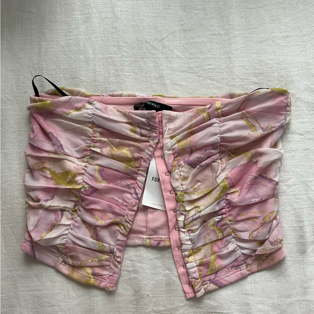 Forever 21 multi color tube top.